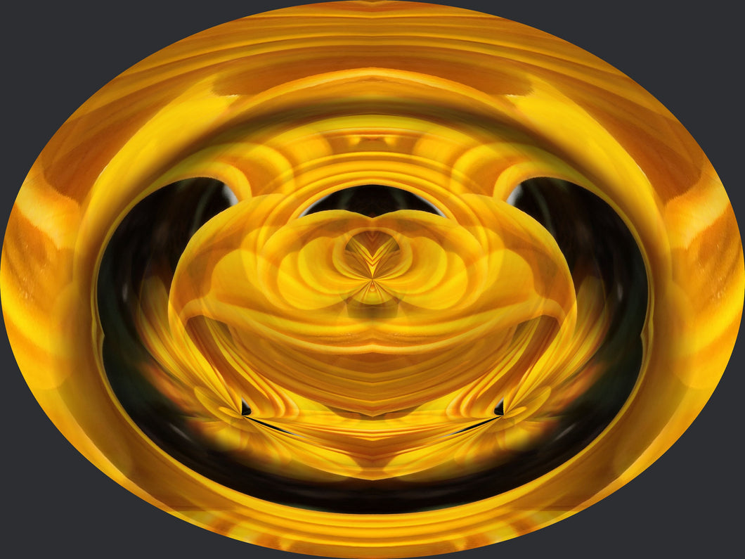 CZ Card - Golden Frog - Magical Essence - by Cuzco Artist Channeller