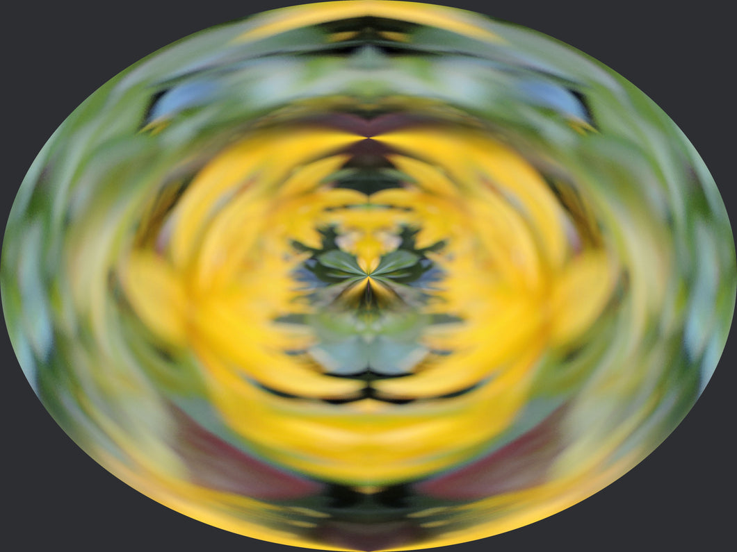 CZ Card - Golden Skull Healing Vibrations - by Cuzco Artist Channeller
